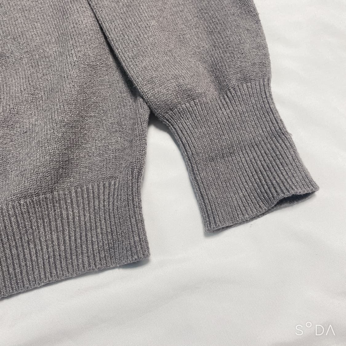 아미 하트로고 니트 그레이 L 상품이미지4