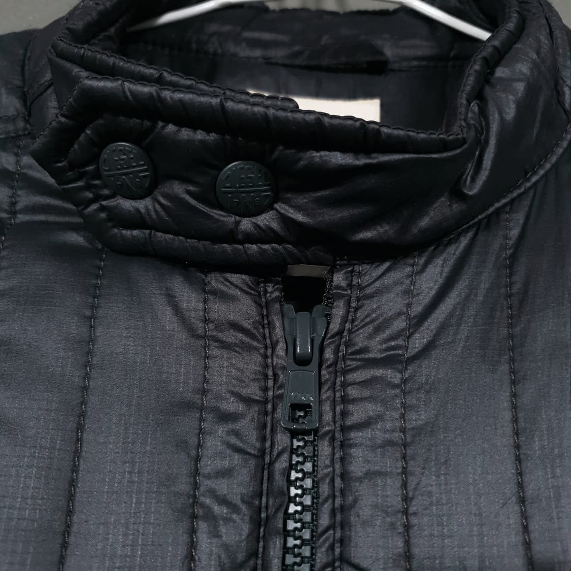 S) 디젤 유틸리티 포켓 지퍼 디테일 라이더 경량 패딩 자켓 올리브 상품이미지5