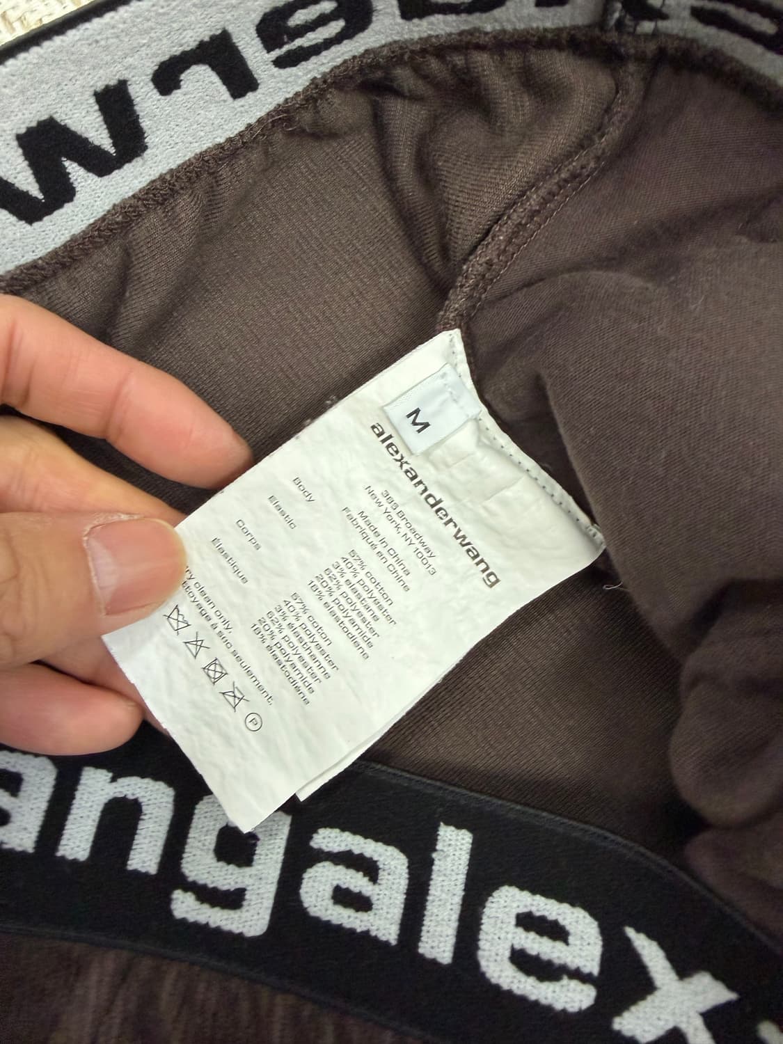 정품) 알렉산더왕 여성 브라운 벨벳 스웻팬츠 M 상품이미지7