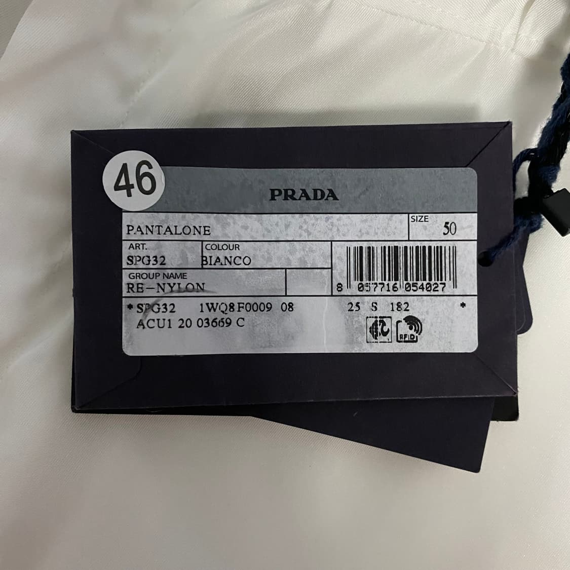 [50] 프라다 PRADA 리나일론 버뮤다 화이트 상품이미지3