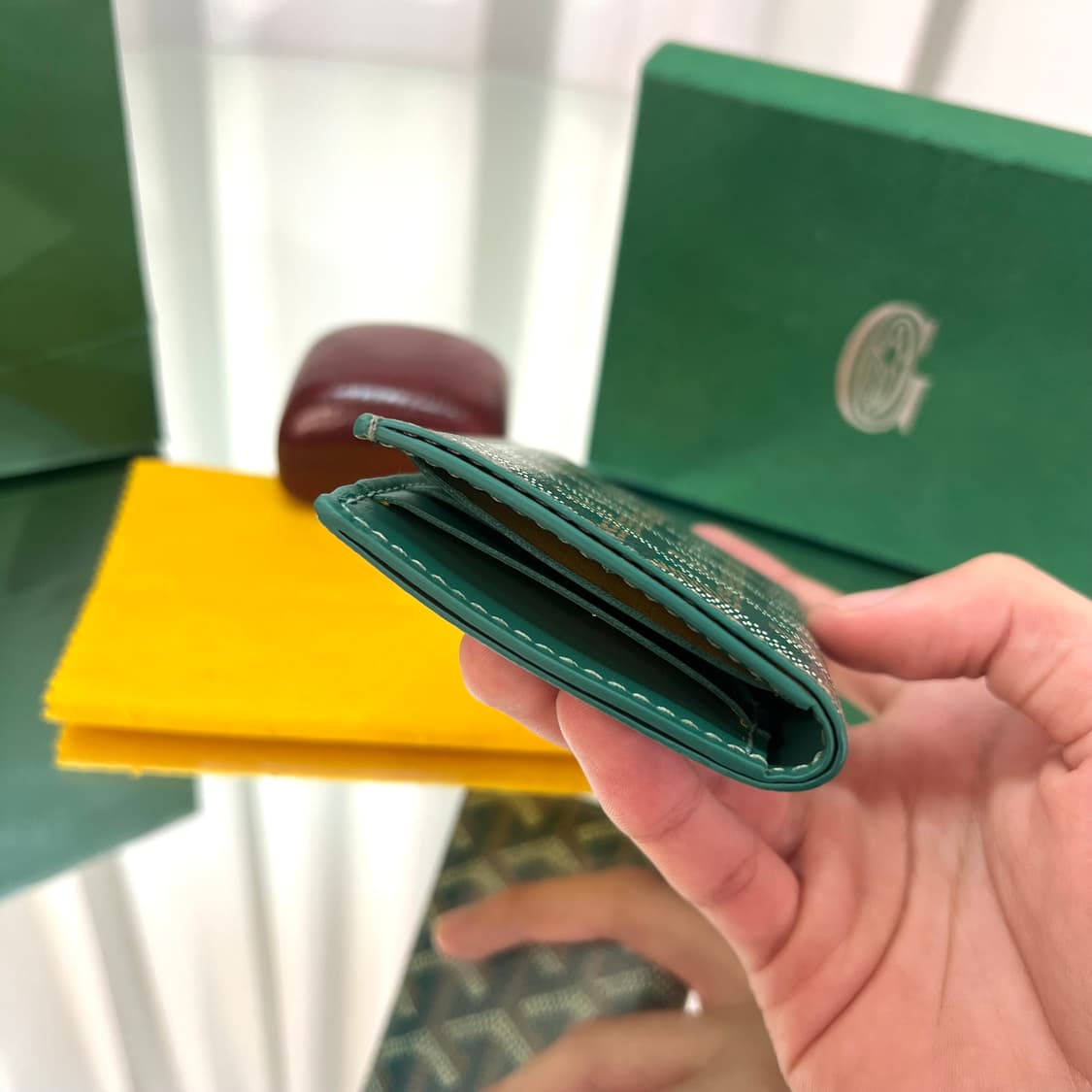 [새상품급/풀구성] 고야드 생피에르 카드지갑 그린 상품이미지6