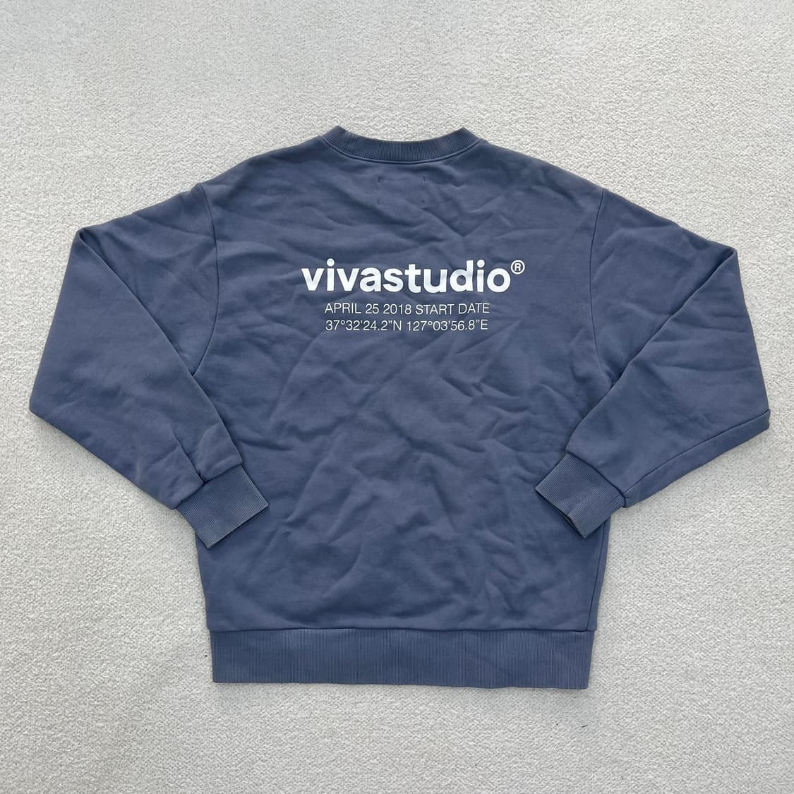 S 비바스튜디오 백로고 맨투맨 0312M1 상품이미지4