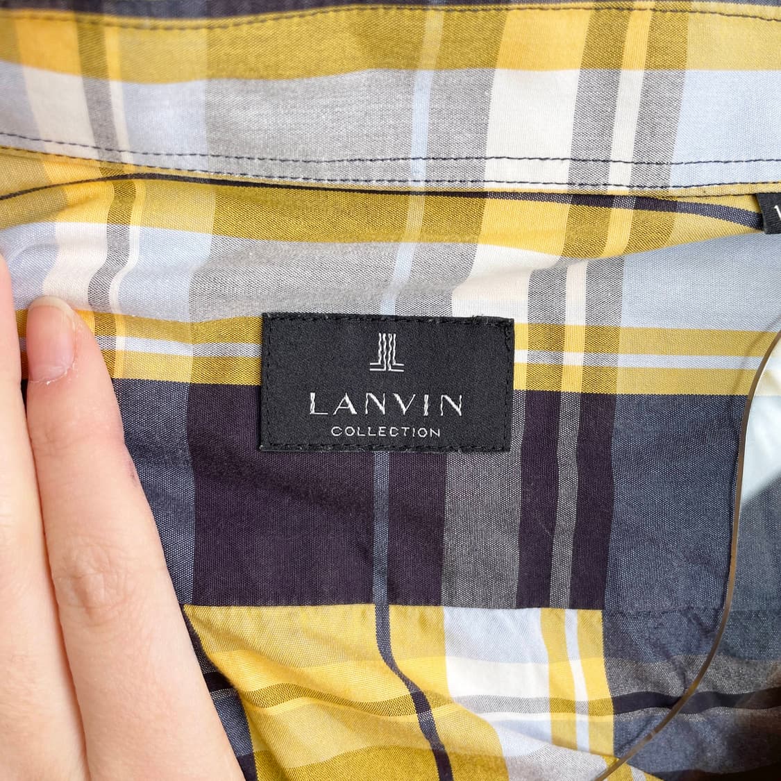 B1 Lanvin 랑방 체크셔츠 100사이즈 상품이미지5