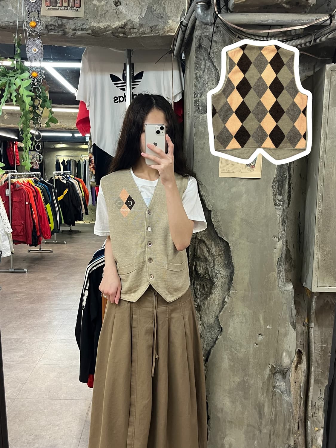 디올 아가일 니트 베스트 베이지 95 #csz1767 상품이미지1