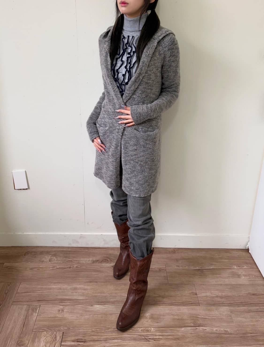 GAP 알파카 후드가디건 상품이미지6