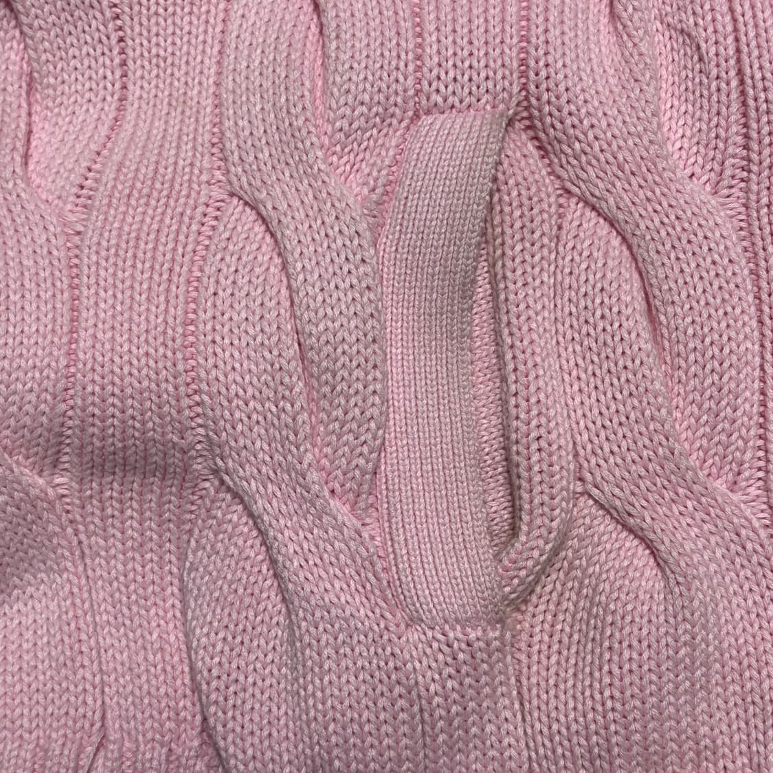 M 폴로랄프로렌 핑크 케이블 니트 집업 상품이미지8