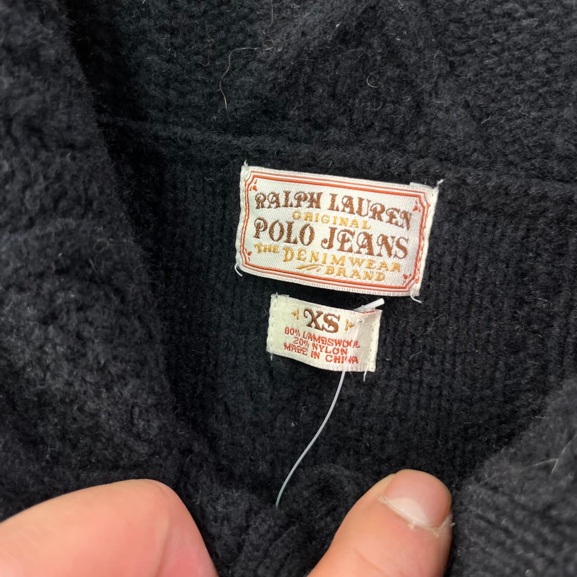 W 95 폴로랄프로렌 진스 신형 크롭 꽈배기 가디건 (새상품) 상품이미지3