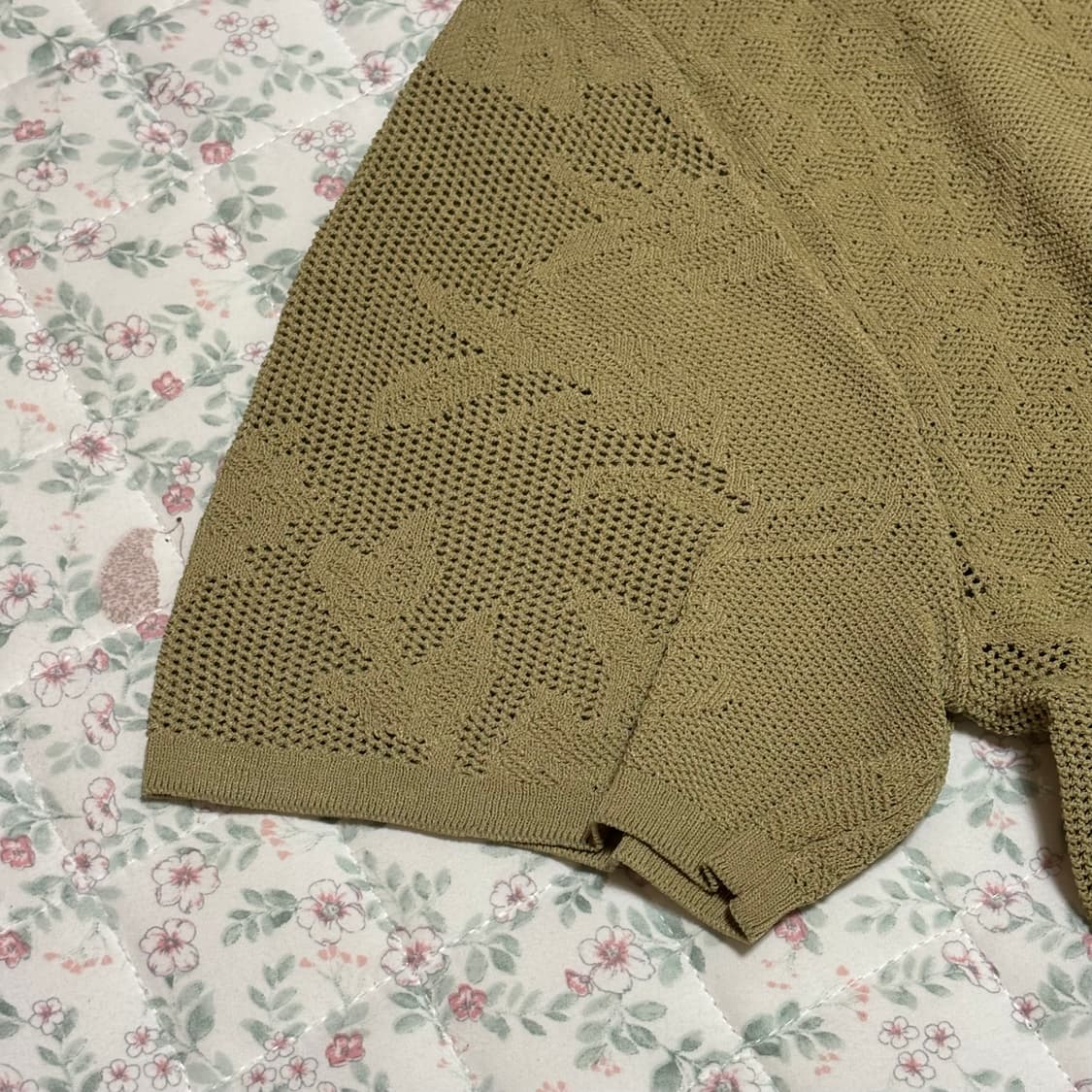 zara 자라 자카드 니트 오버사이즈 폴로셔츠 (새상품) 상품이미지4