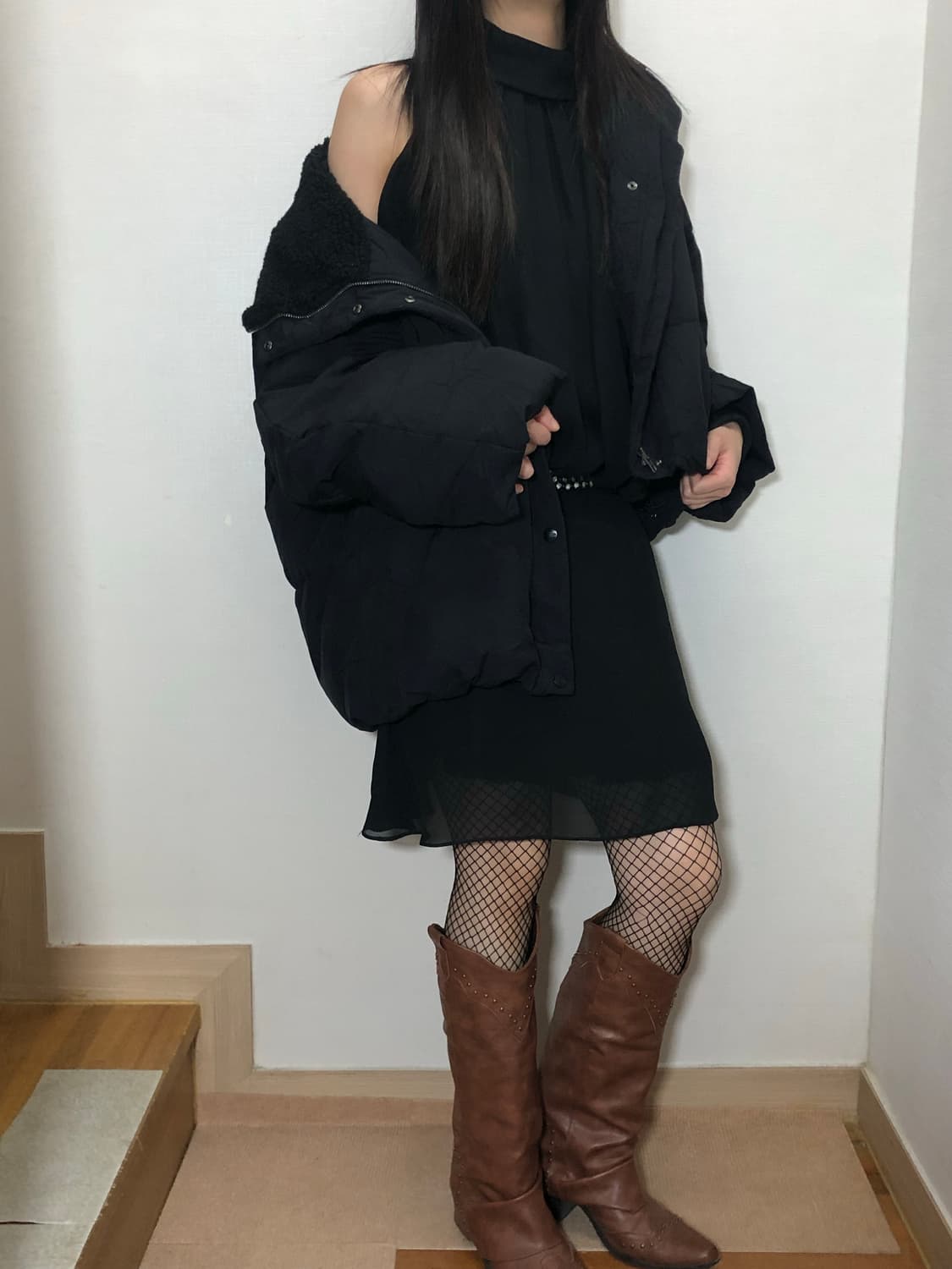 빈티지 톰보이 블랙 점퍼 상품이미지5