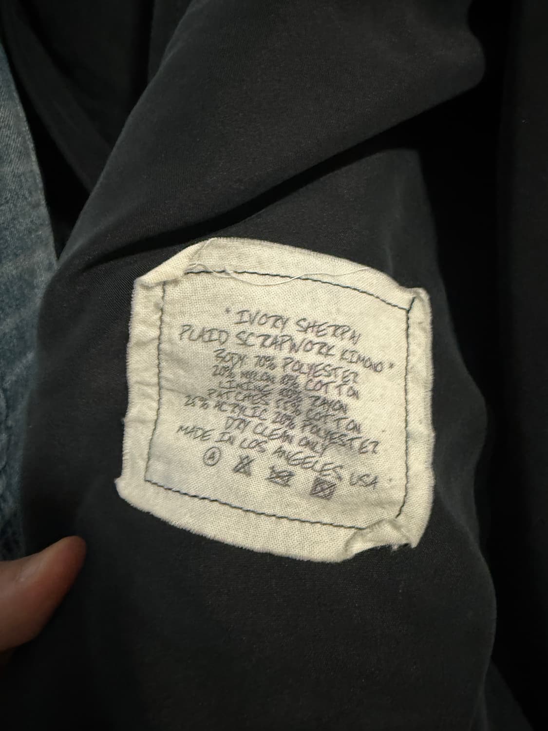 그렉 로렌(Greg Lauren)의 램 울 패치워크 로브 상품이미지3