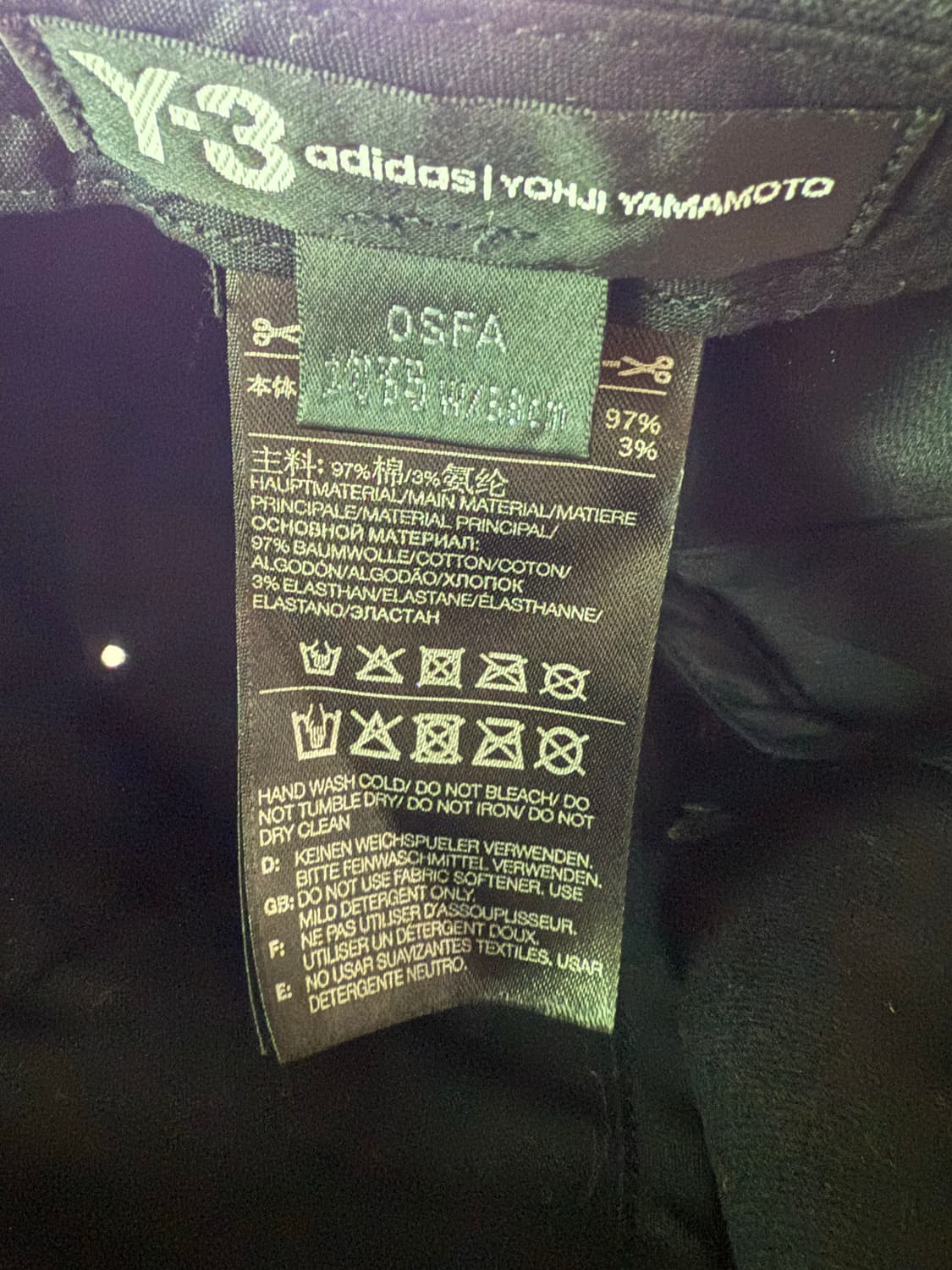 Y-3 아디다스 로고캡 블랙 상품이미지4