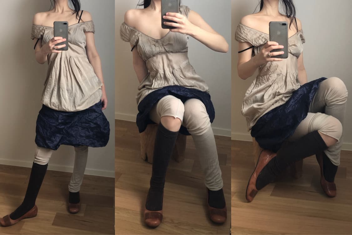 [직수입] 빈티지 코튼 실크 드레스 상품이미지4