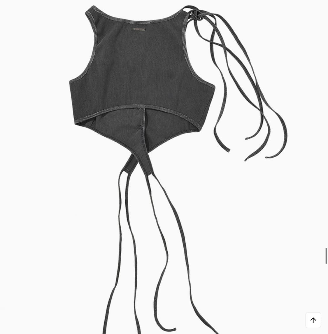 스튜디오테이블 TWISTED CROP TOP, CHARCOAL(새상품) 상품이미지7