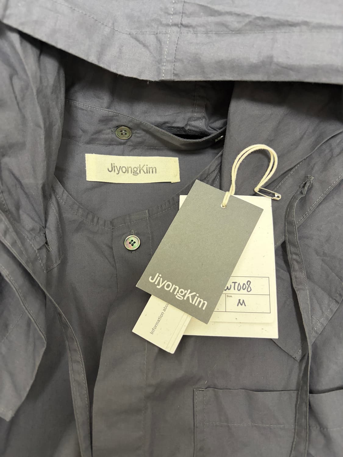 [M] JIYONGKIM 지용킴 후드 셔츠 자켓 상품이미지3