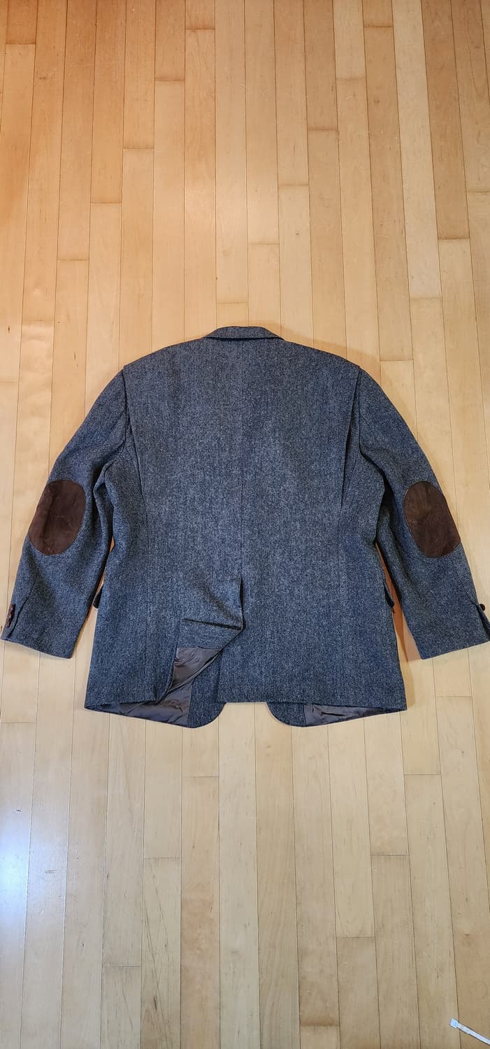 브라운 트위드 모직자켓 3XL~4XL 상품이미지5