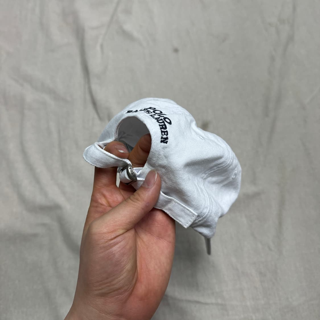 폴로랄프로렌 베어 자수 화이트 볼캡 os 상품이미지3