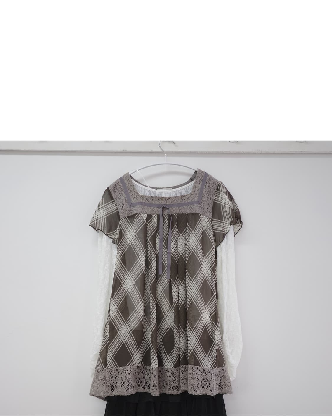 Rosa Cheri brown lace tee 상품이미지3