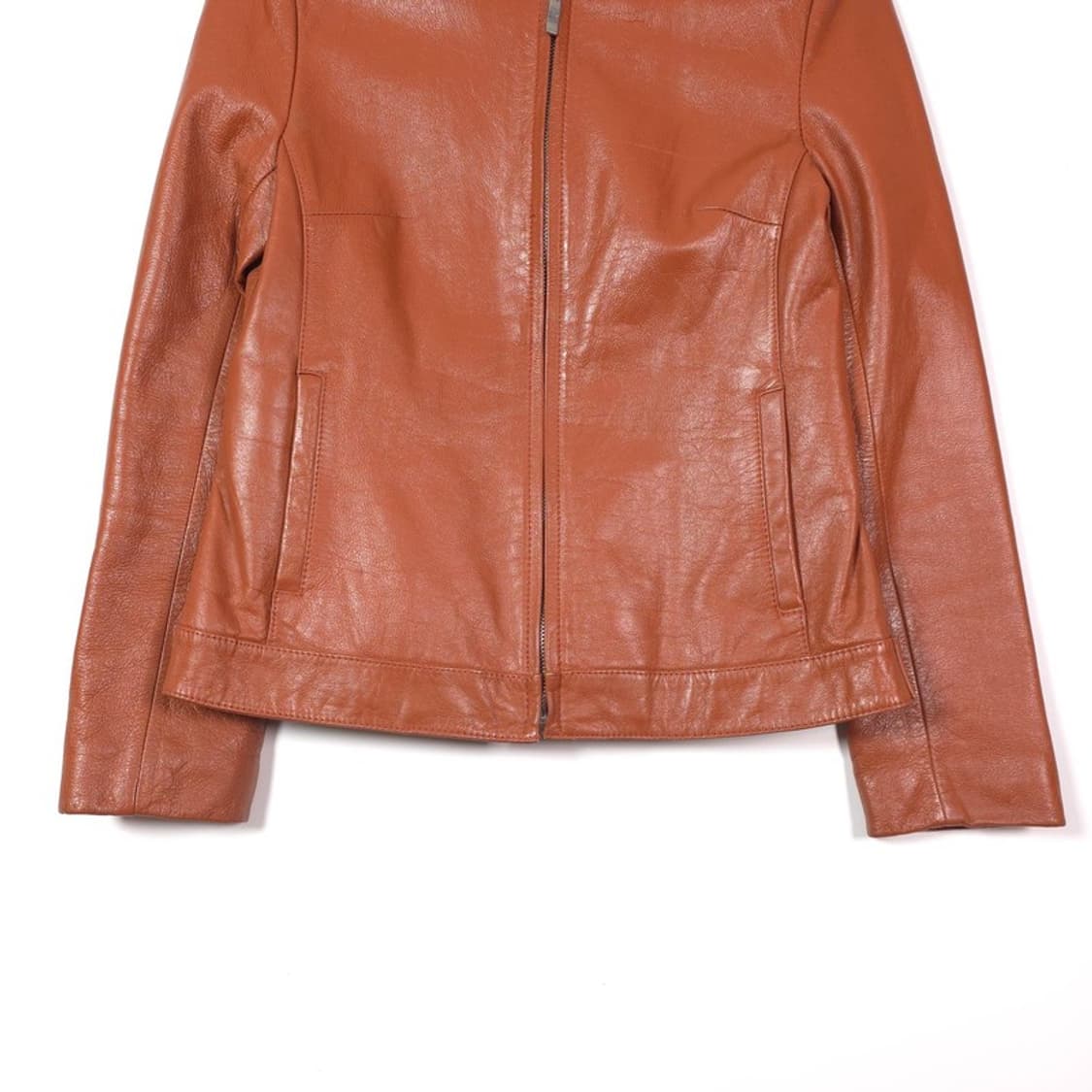 Selcoordi 리얼 카우레더 스탠드카라 자켓 66 상품이미지4