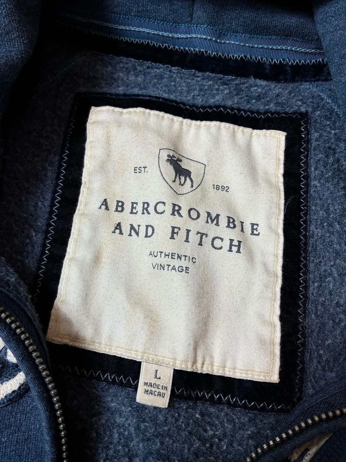 아베크롬비 00's Y2K 자수 로고 후드 집업 PN7198 상품이미지6