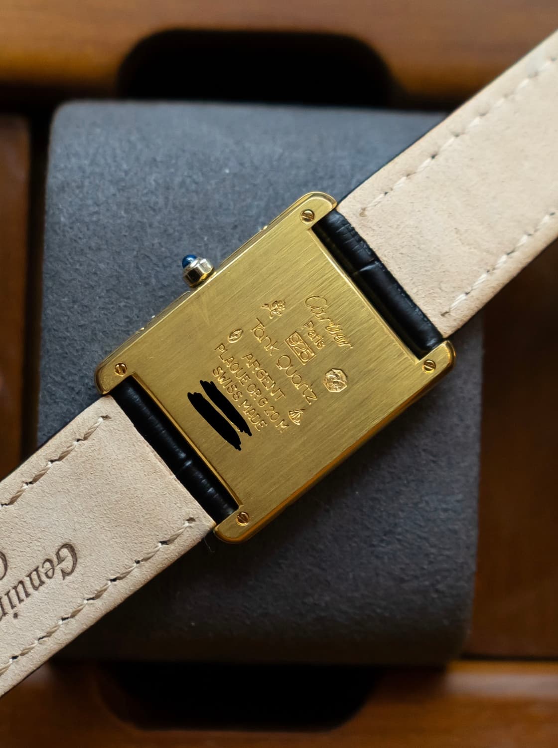 까르띠에 머스트 탱크 lm 쿼츠 빈티지 시계 상품이미지2