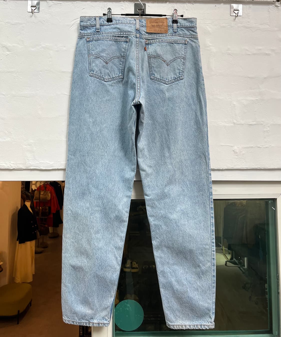 Levis 550 릴렉스드 테이퍼드 워싱 데님 진 36x34 상품이미지9