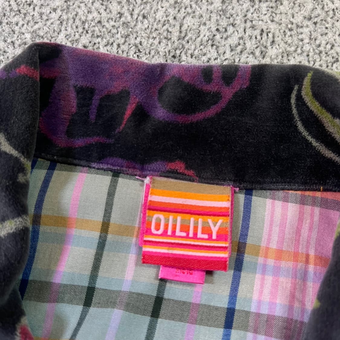 오일릴리 벨루어 트러커 자켓 상품이미지4