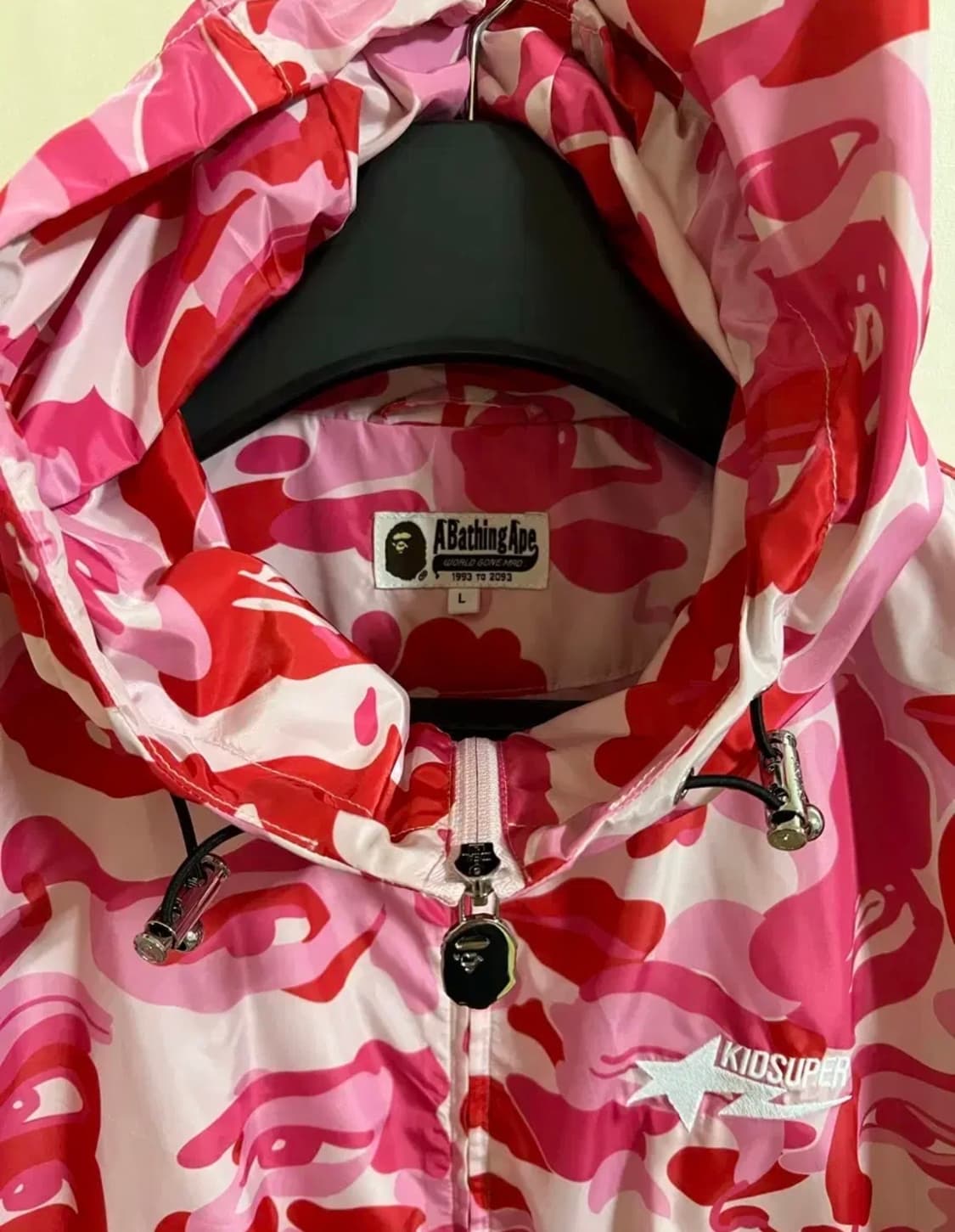 [L] 베이프 X 키드슈퍼 바람막이 상품이미지5