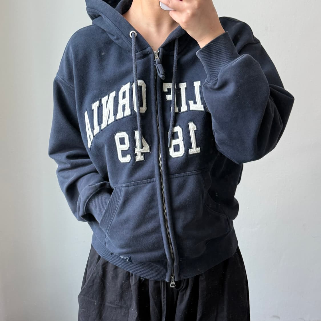 [S] 후아유 캘리포니아 네이비 후드집업 상품이미지1