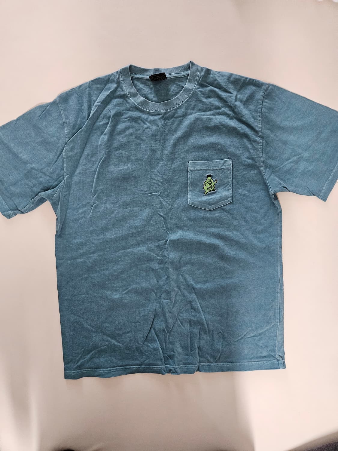 브라운브레스 그래픽 포켓 반팔 티셔츠 - 빈티지 블루  상품이미지1
