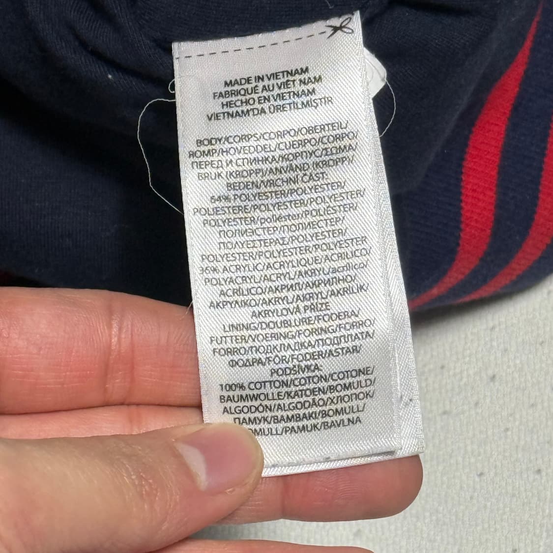 Polo Ralph Lauren 네이비 레드 스트라이프 셰르파 플리스 상품이미지4