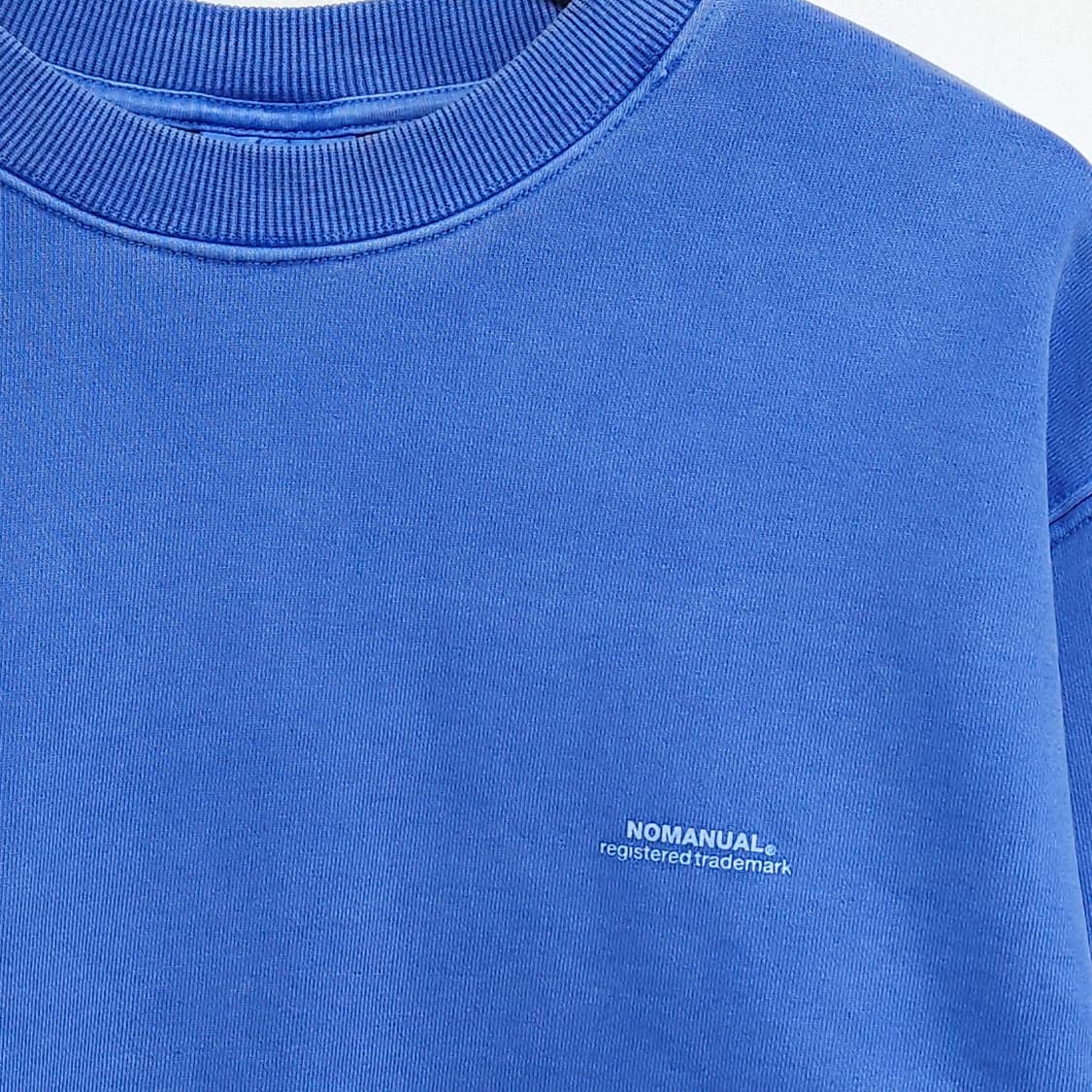 100)NOMANUAL 노매뉴얼 피그먼트 루즈핏 맨투맨 상품이미지3