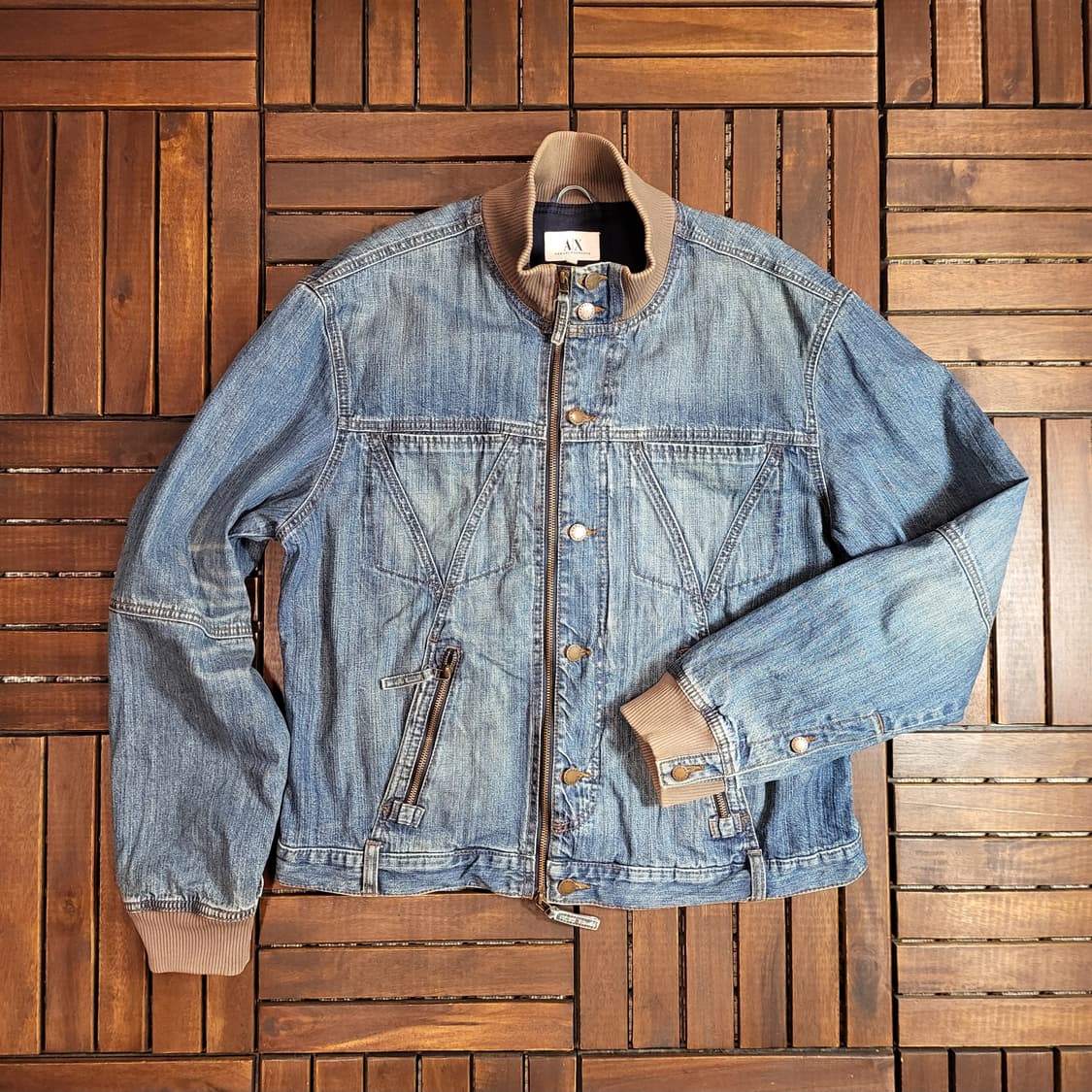 A|X 아르마니 익스체인지 데님 집업 자켓 (XL) 상품이미지1