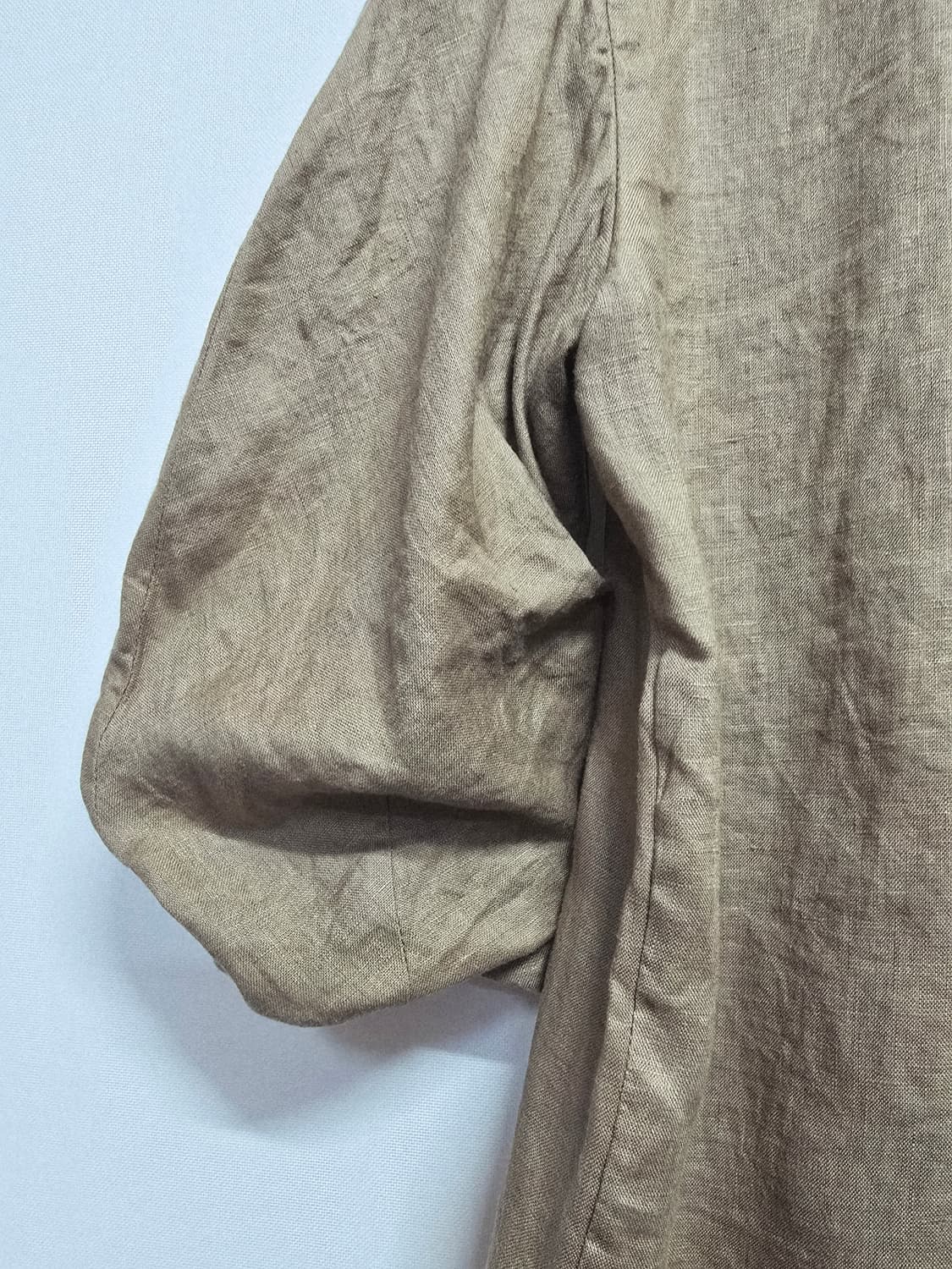 mare monte 브라운 하프 린넨 자켓 상품이미지8