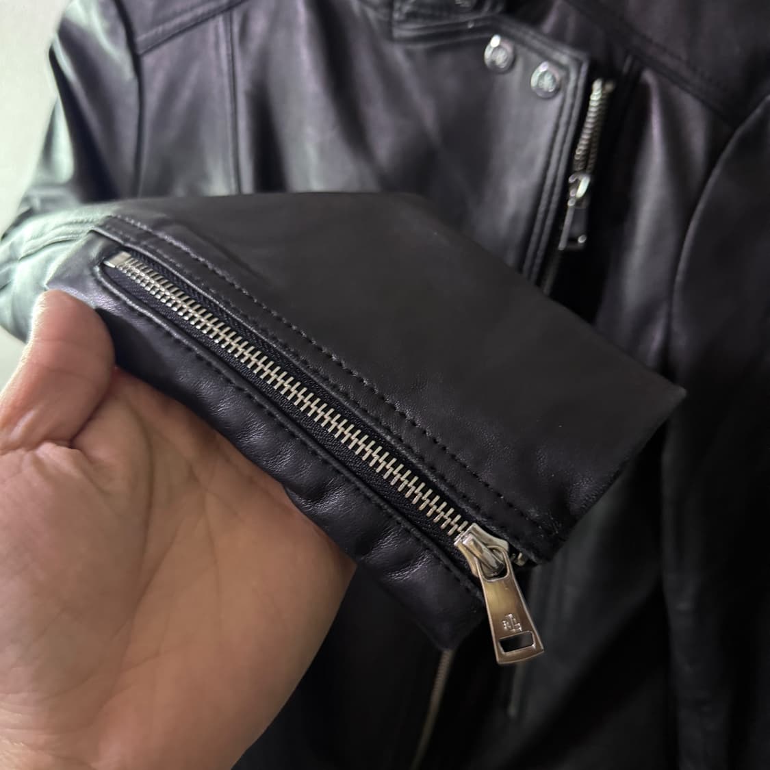 로렌 랄프로렌 그린라벨 양가죽 라이더 자켓 XS (44-55정도) 상품이미지6