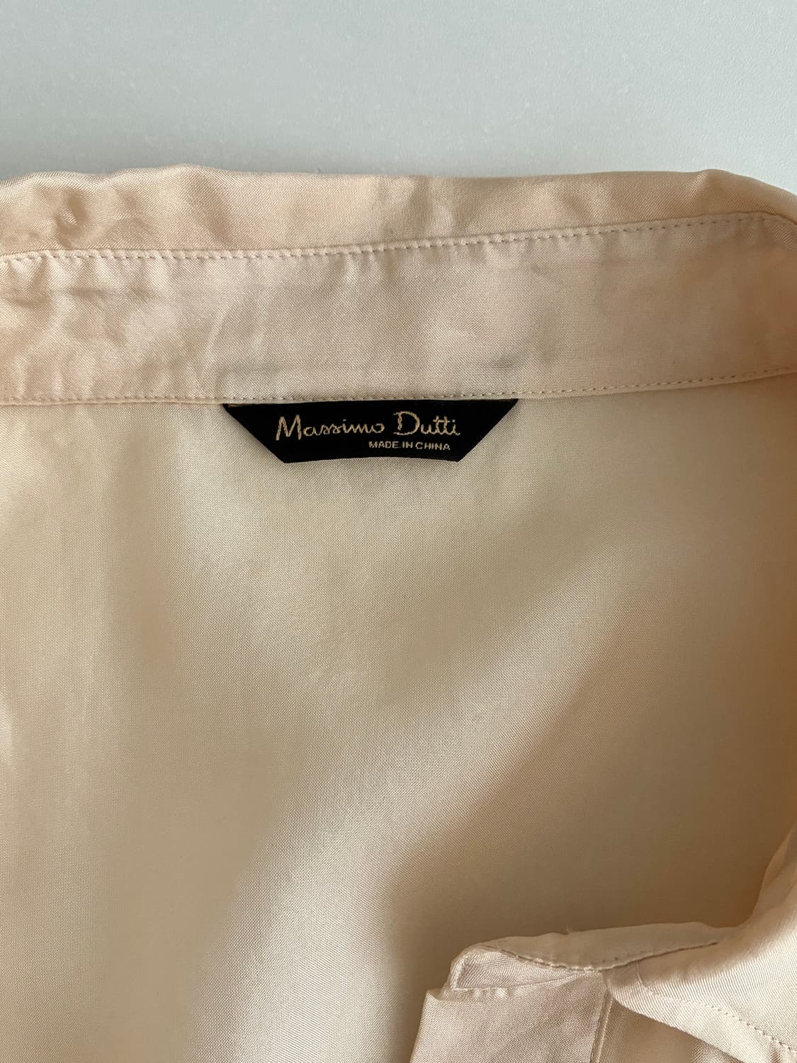 42) 마시모두띠 실크 100 블라우스 베이지 상품이미지5