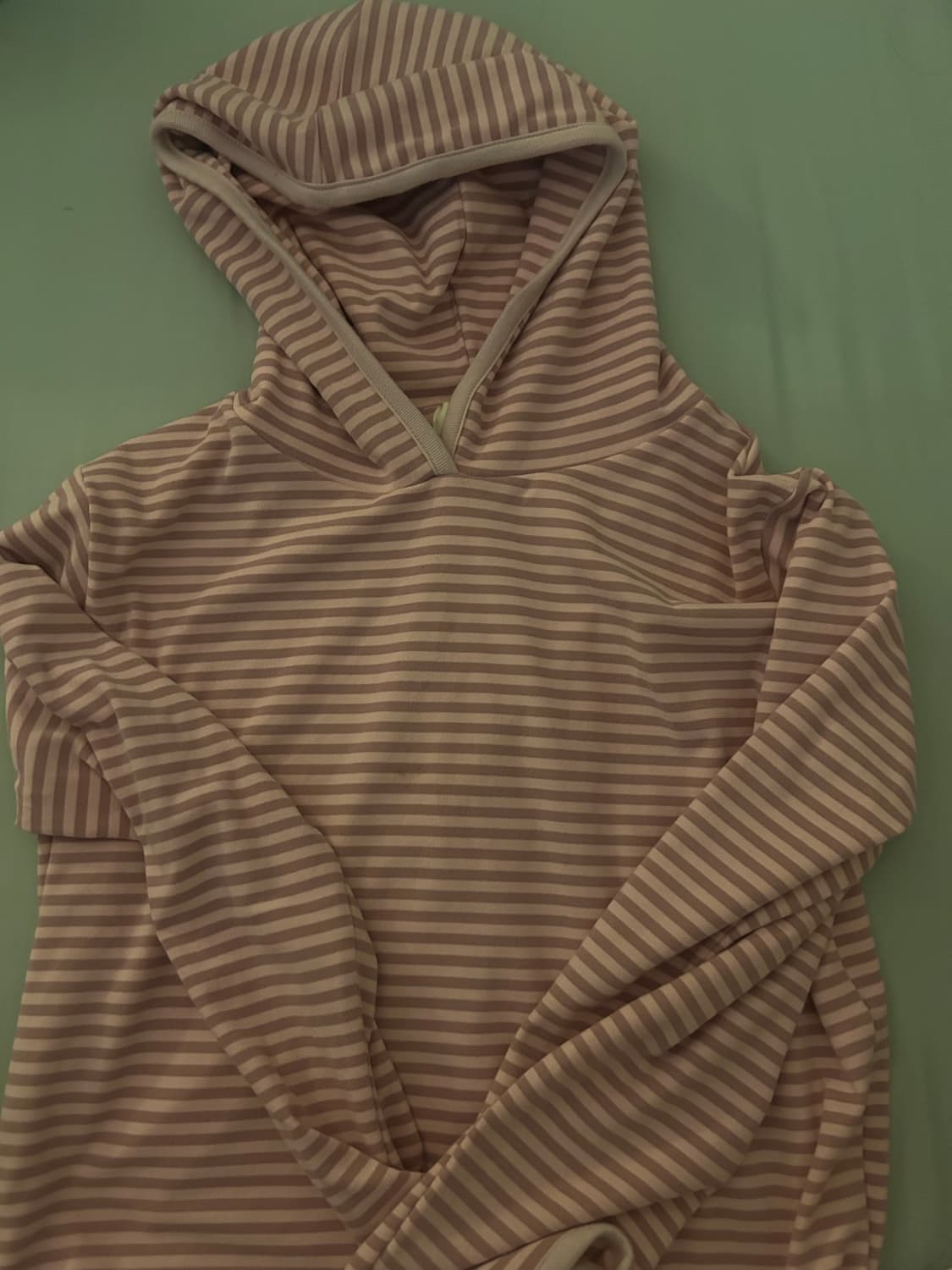 페스토 스트라이프 후드 탑 로즈 상품이미지2