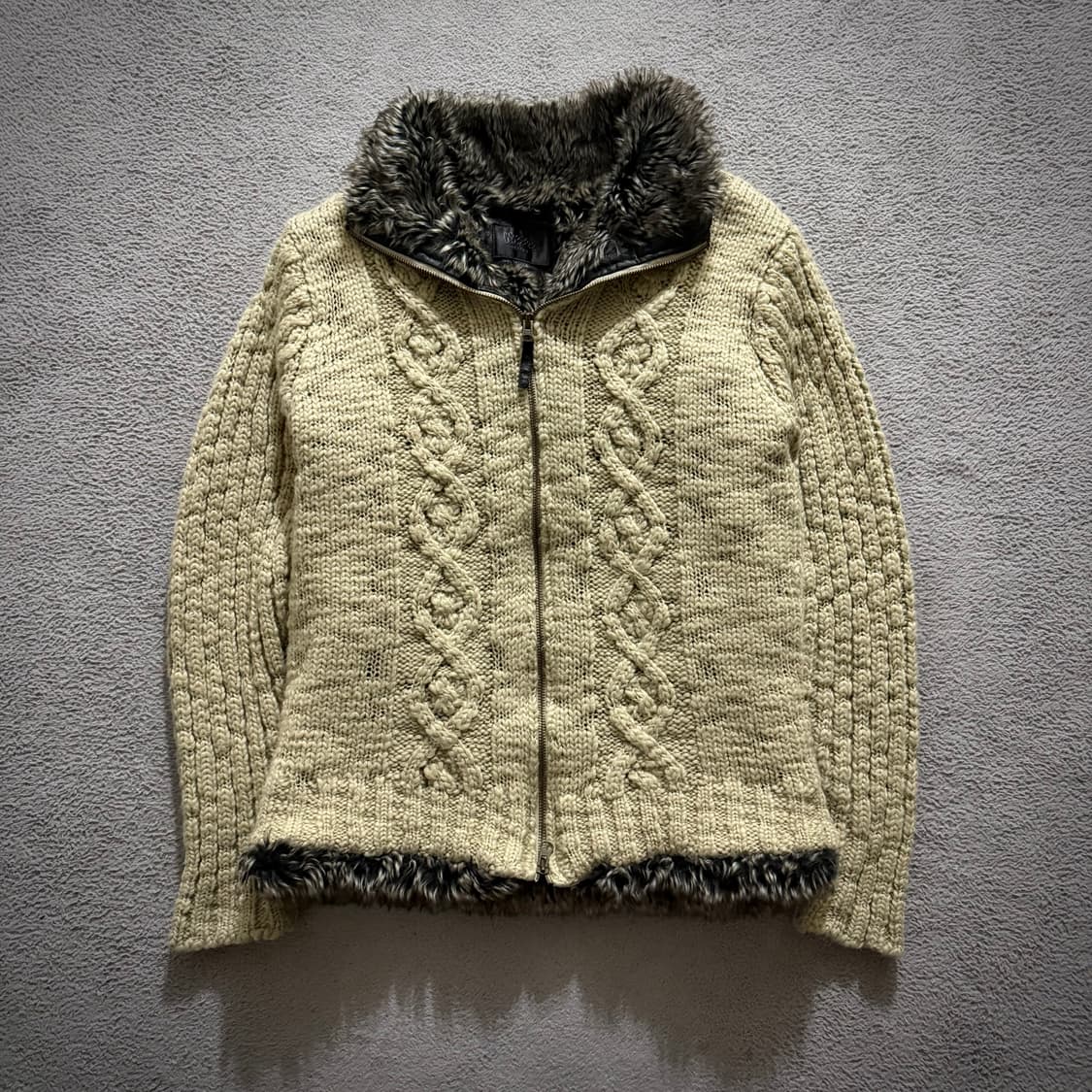 Mossimo knit fur jacket 상품이미지1