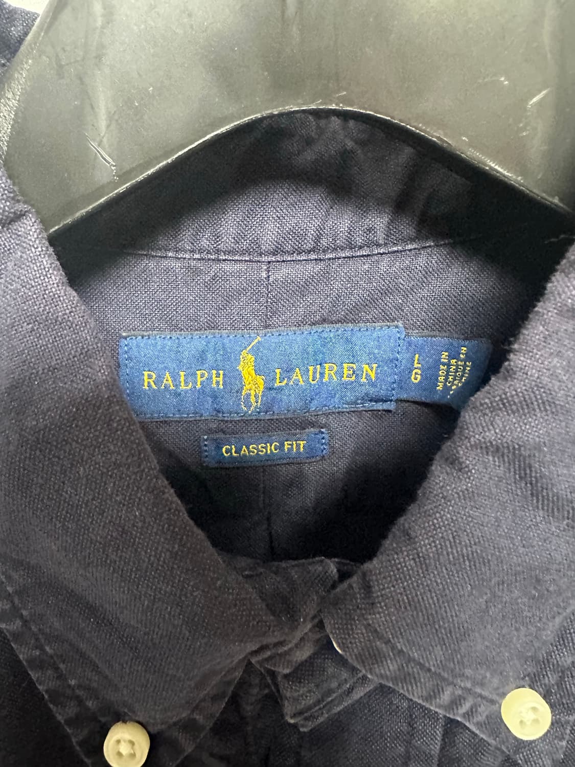 no.162 폴로 랄프로렌옥스포드 네이비 셔츠 xl 상태굿 상품이미지4