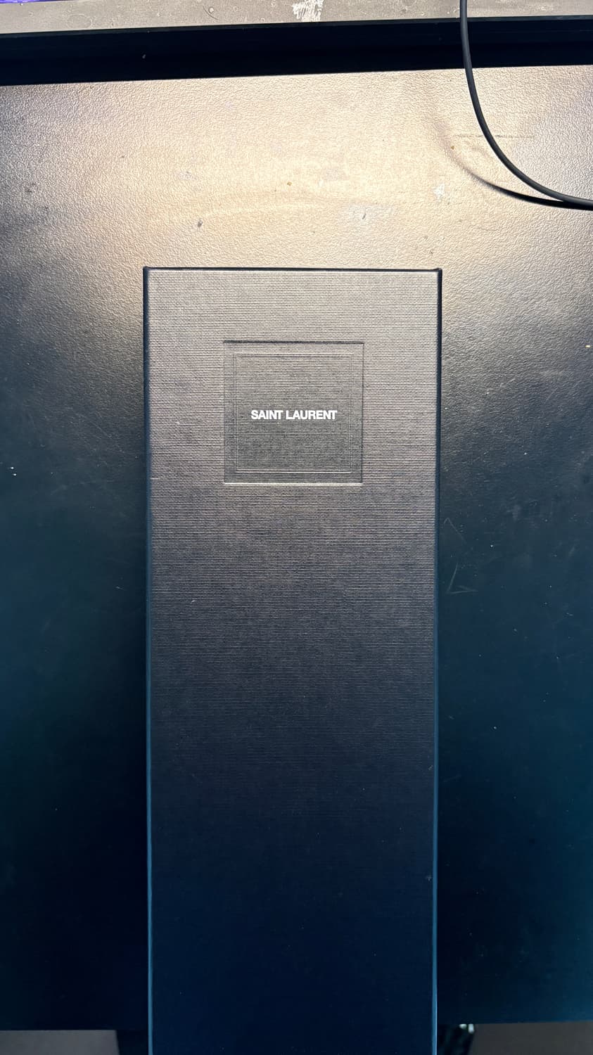 Saint laurent skinny tie 생로랑 스키니 타이 블랙 상품이미지3