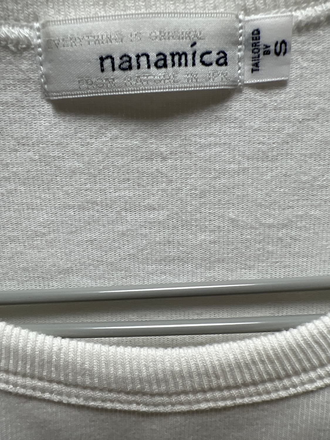 nanamica 쿨맥스 저지 롱슬리브(화이트, S) 상품이미지3