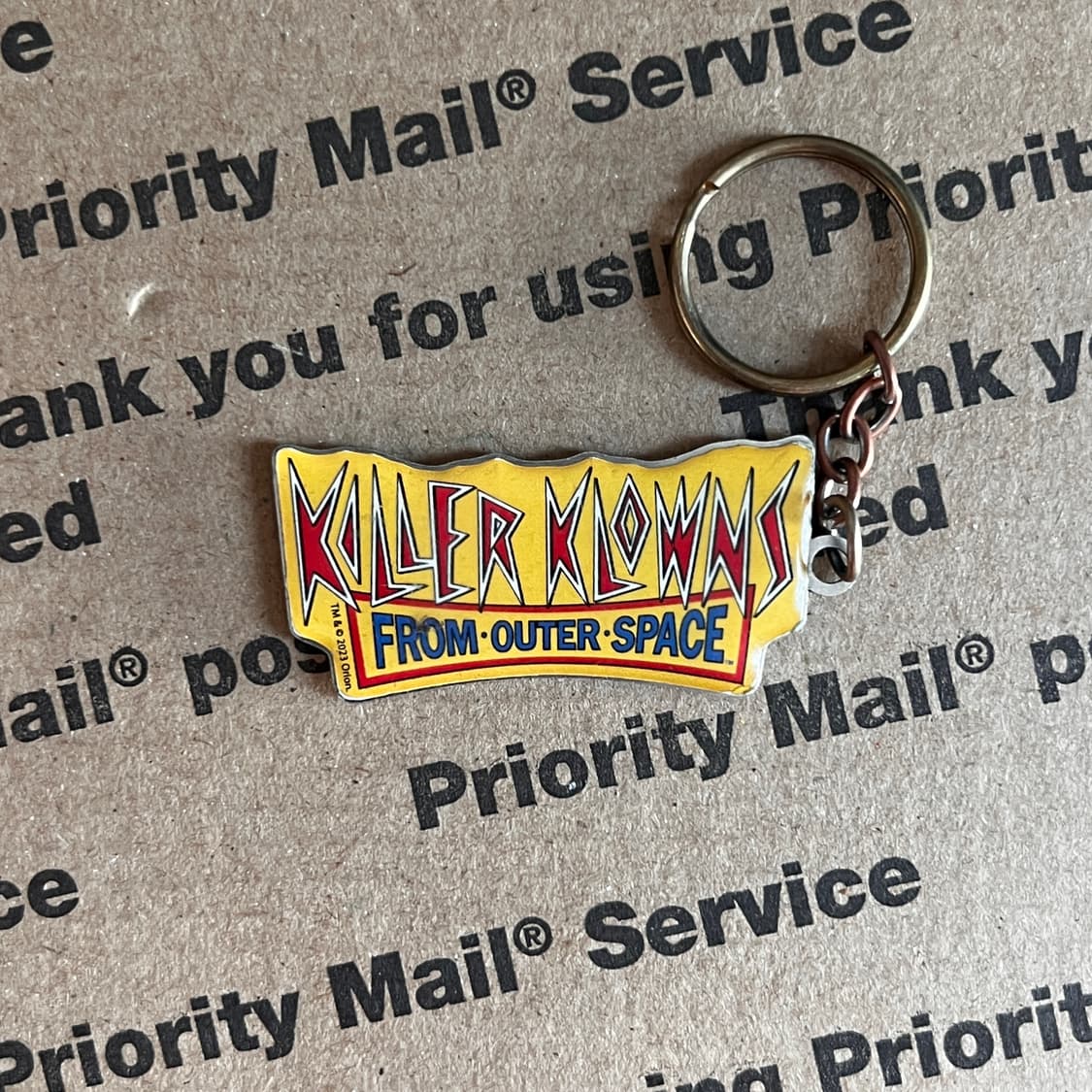 90s vtg Killer Klowns Logo Keyring 상품이미지1
