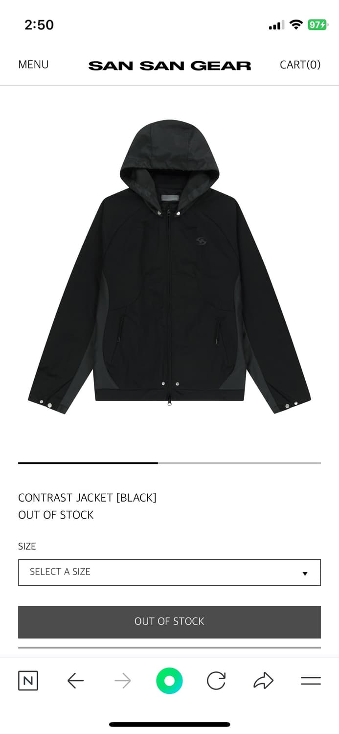 산산기어 콘트레스트 자켓 2사이즈 상품이미지2