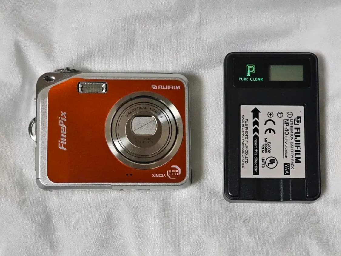 후지필름 파인픽스 v10 finepix 빈티지 디카 디지털 카메라 오렌지 상품이미지5