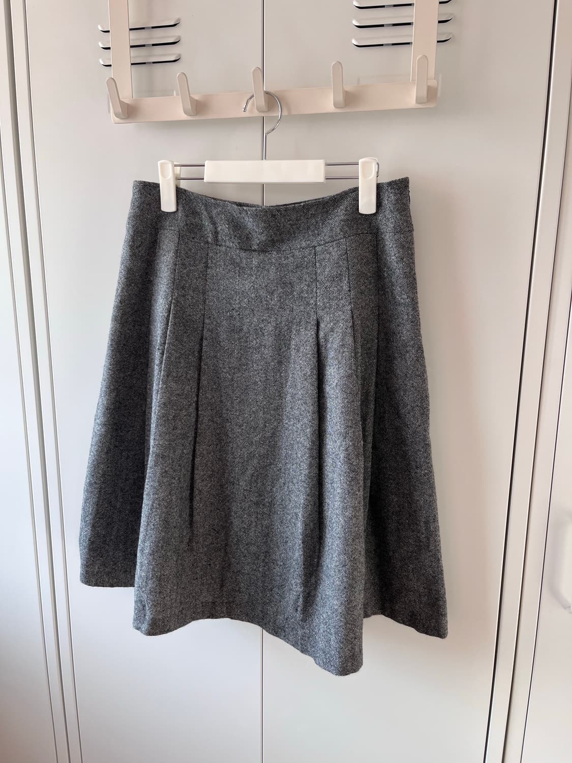 빈티지 주름 플리츠 미디 스커트 상품이미지7