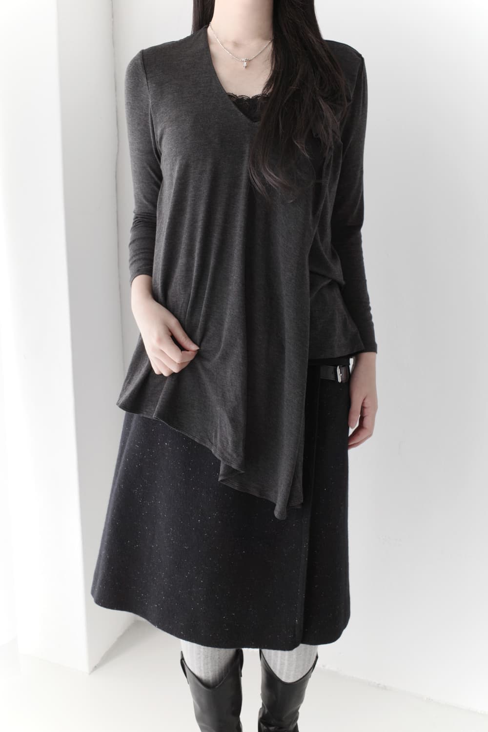 hiroko koshino) unbalanced T 상품이미지9