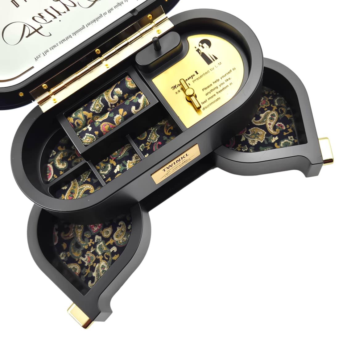 90s 트윙클 페이즐리 오르골 주얼리 보석함 상품이미지4