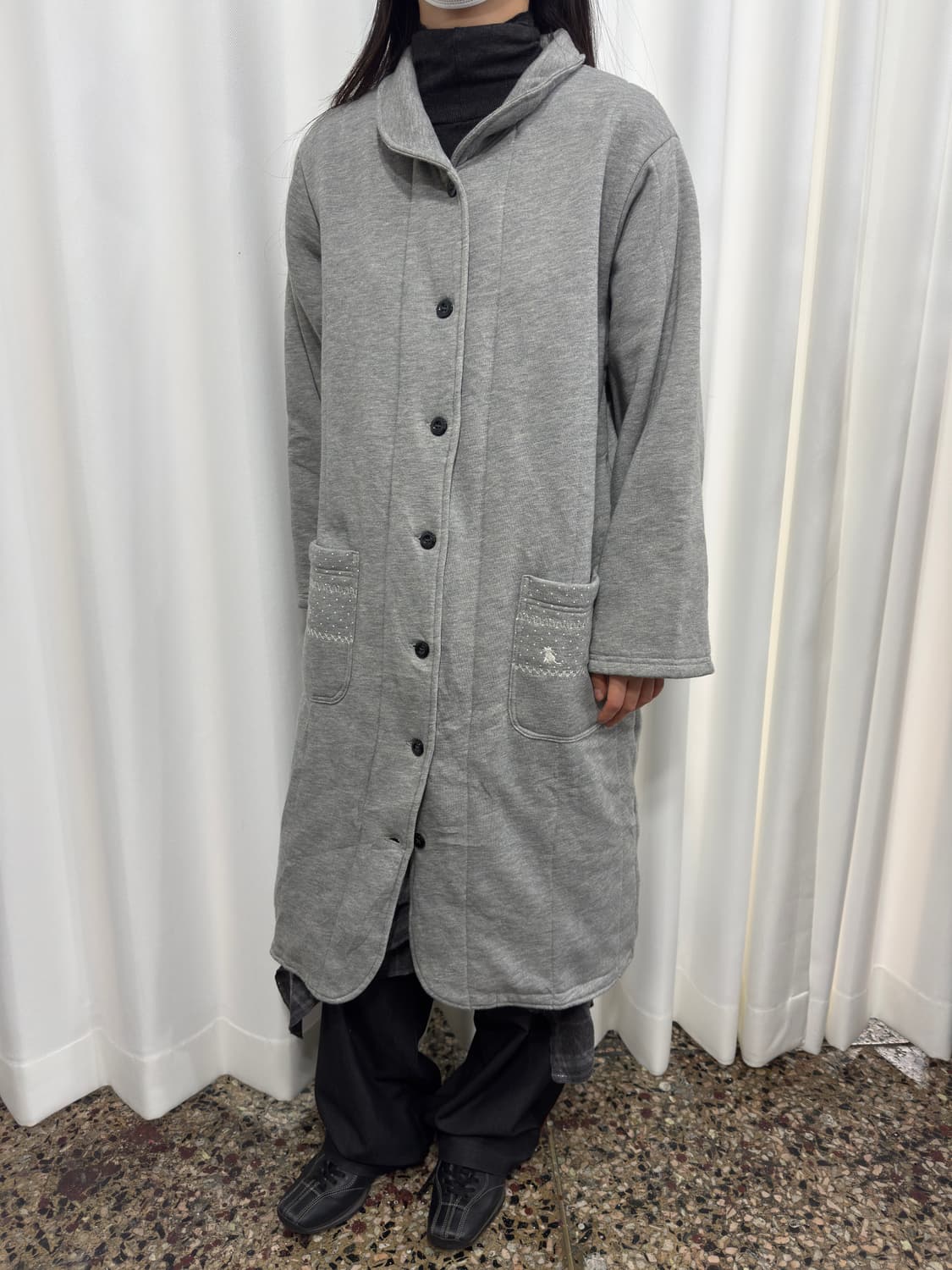 gray mori neko pocket coat 상품이미지3