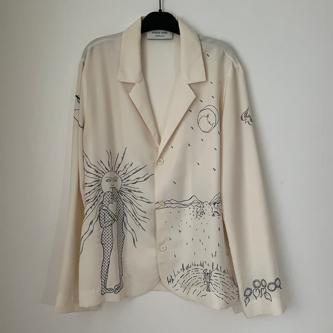 마린세르 cream tarot printed shirt 상품이미지1
