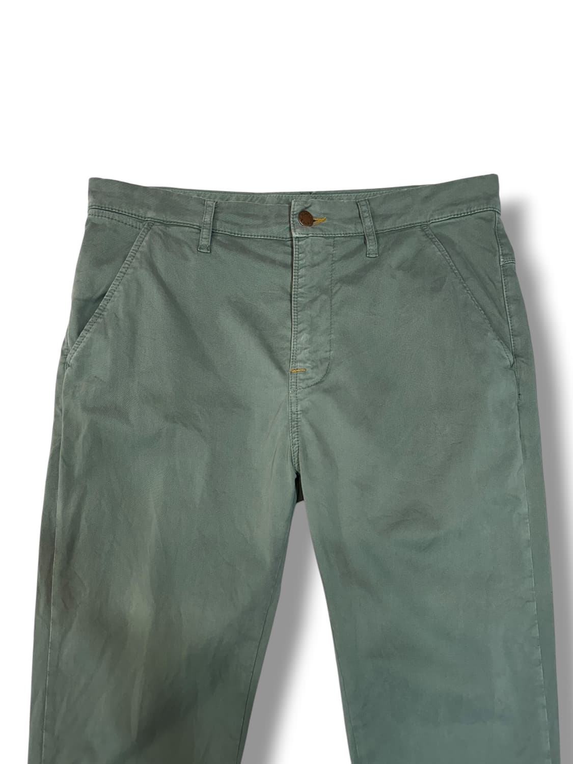 누디진 제이드 그린다이 슬림 카키 팬츠 (32) 상품이미지2