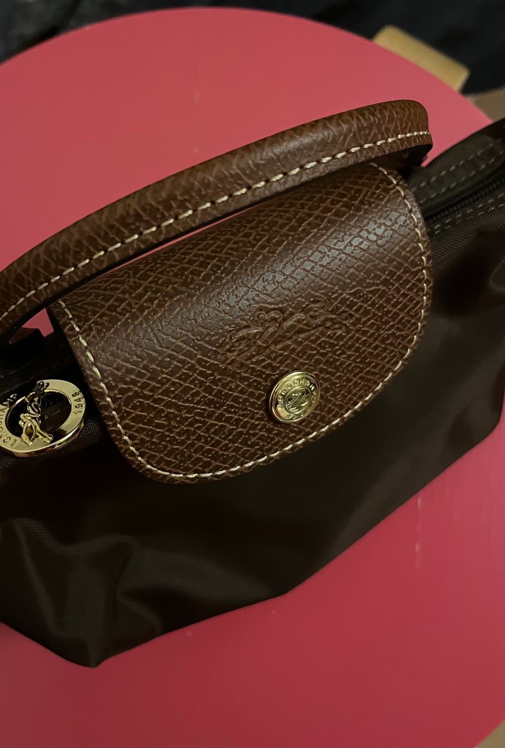 롱샴 르 플리아쥬 오리지널 핸들 파우치 상품이미지1